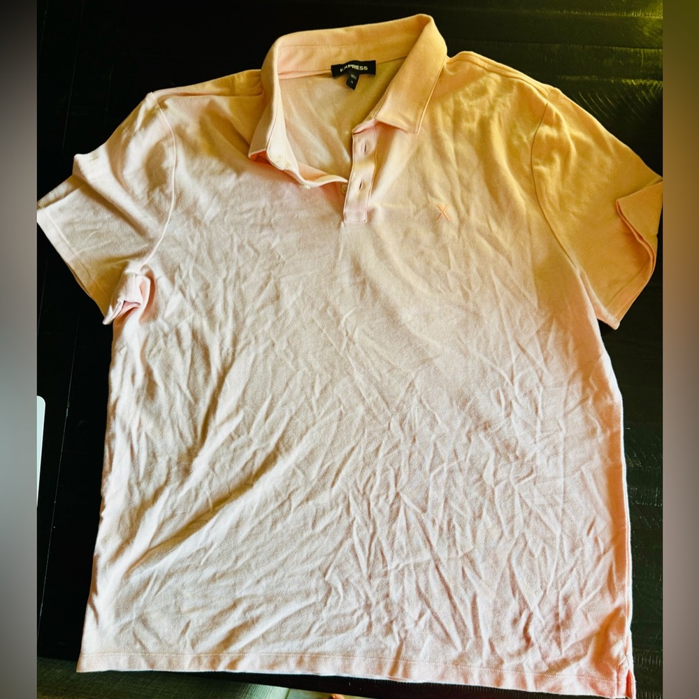 Express Light Pink Polo Shirt